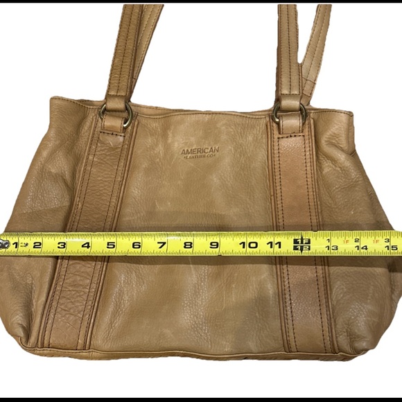 American Leather Co. Coastal Grandma Scandi Val Glove Patina Leather Satchel - Picture 6 of 7